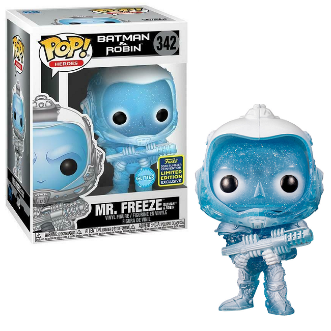 Mr Freeze #342 - Batman and Robin Funko Pop! Heroes [Glitter SDCC 2020 Summer Convention Exclusive] 