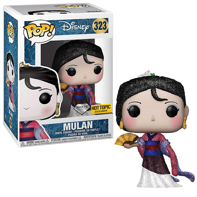  Mulan #323 - Mulan Funko Pop! [Diamond Hot Topic Exclusive] 