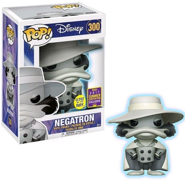  Negatron #300 - Darkwing Duck Funko Pop! [Gitd 2017 Summer Convention Exclusive] 