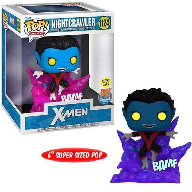  Nightcrawler #1124 - X-Men Funko Pop! Deluxe [6-Inch Gitd Px Exclusive] 