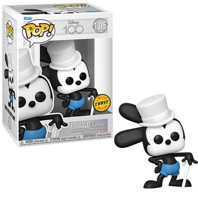  Oswald The Lucky Rabbit #1315 - Disney 100 Funko Pop! [Chase Version] 