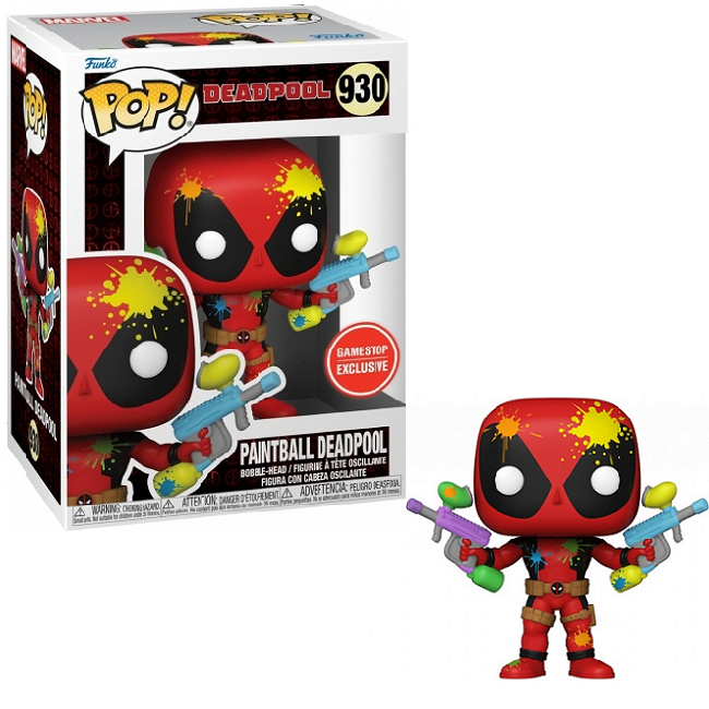  Paintball Deadpool #930 - Deadpool Funko Pop! [GameStop Exclusive] 
