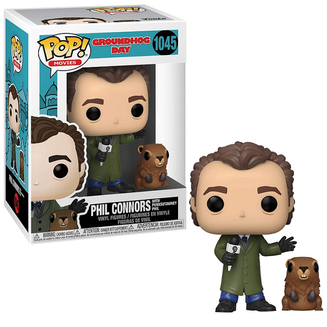  Phil Connors with Punxsutawney Phil #1045 - Groundhog Day Funko Pop! Movies 