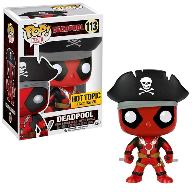  Pirate Deadpool #113 - Deadpool Funko Pop! Marvel [Hot Topic Exclusive] 