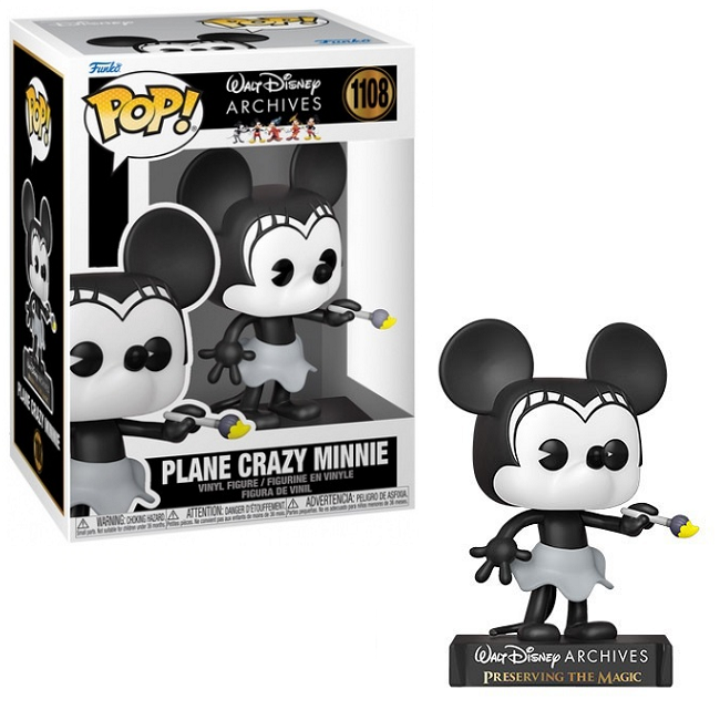  Plane Crazy Minnie #1108 - Disney Archives Funko Pop! 