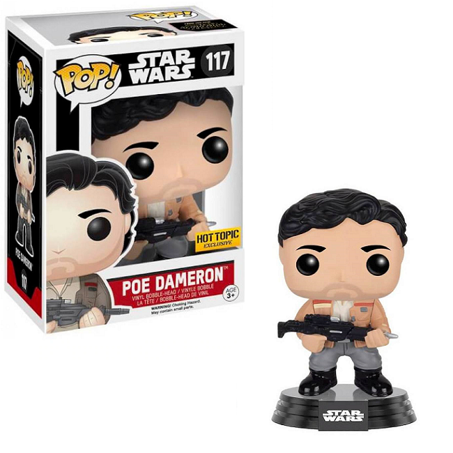  Poe Dameron #117 - Star Wars Funko Pop! [Hot Topic Exclusive] 