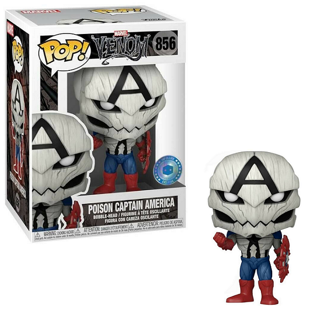  Poison Captain America #856 – Marvel Venom Funko Pop! [PIAB Exclusive] 