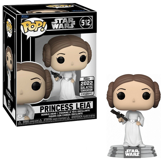  Princess Leia #512 - Star Wars Funko Pop! [2022 Galactic Convention Exclusive] 