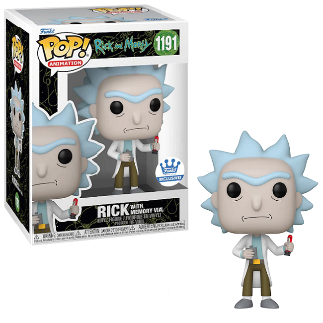  Rick with Memory Vial #1191 - Rick and Morty Funko Pop! Animation [Funko Exclusive] 