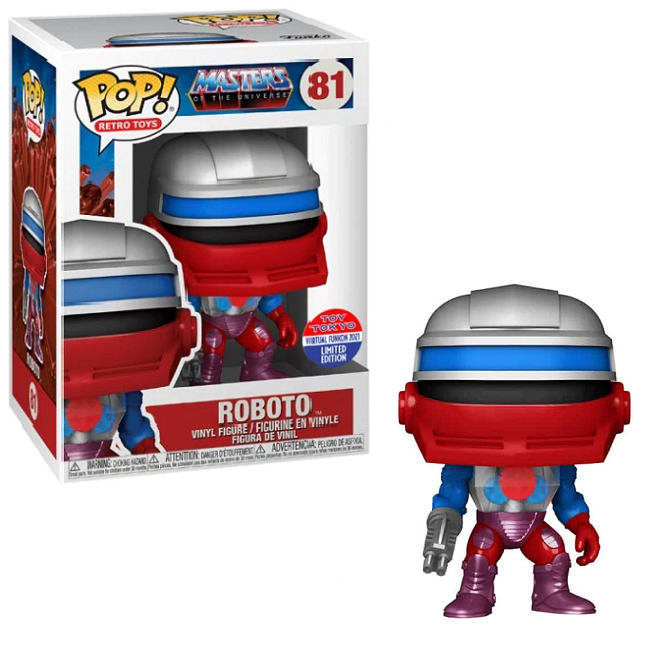  Roboto #81 - Masters of the Universe Funko Pop! Retro Toys [2021 Toy Tokyo Virtual Funkon Exclusive] 