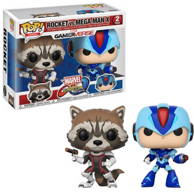  Rocket vs Mega Man X - Marvel vs Capcom Infinite Gamerverse Funko Pop! Games 