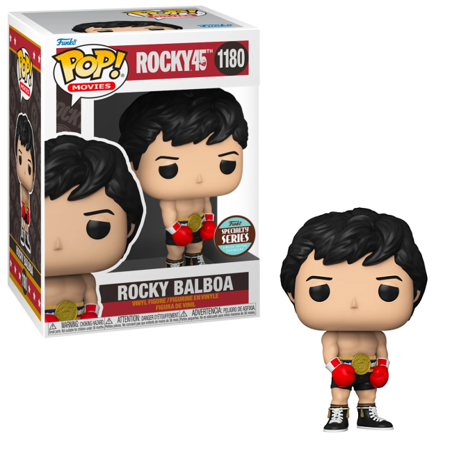  Rocky Balboa #1180 - Rocky 45th Funko Pop! Movies [with Gold Belt] [Specialty Series] 