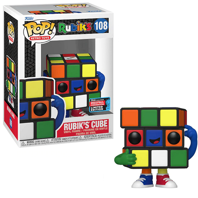  Rubiks Cube #108 - Rubiks Funko Pop! Retro Toys [2022 Fall Convention Limited Edition] 