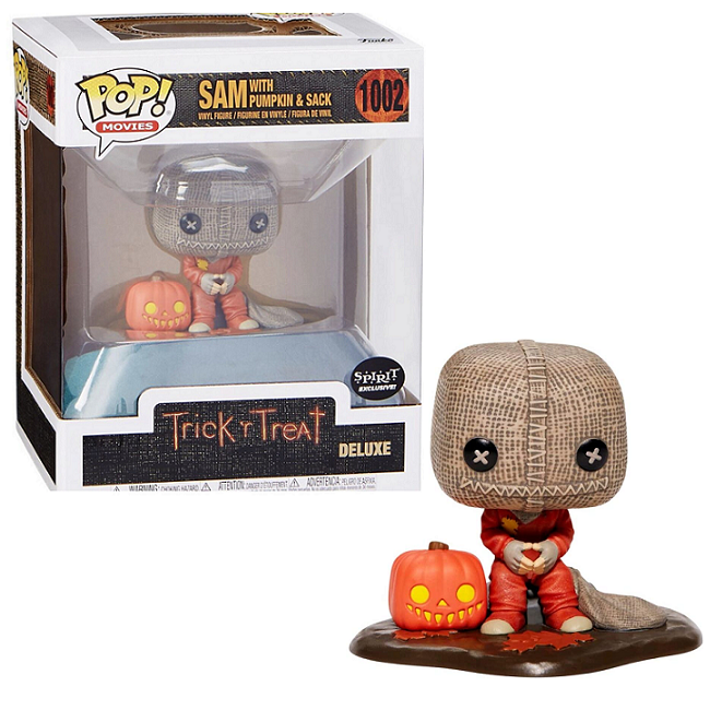  Sam with Pumpkin and Sack #1002 - Trick r Treat Funko Pop! Movies [Spirit Exclusive] 