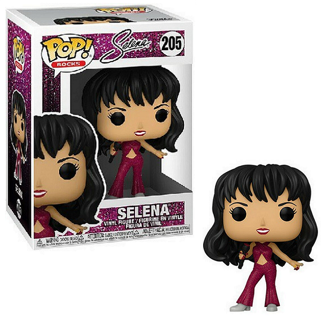  Selena #205 – Selena Funko Pop! Rocks [Burgundy Outfit Glitter] 