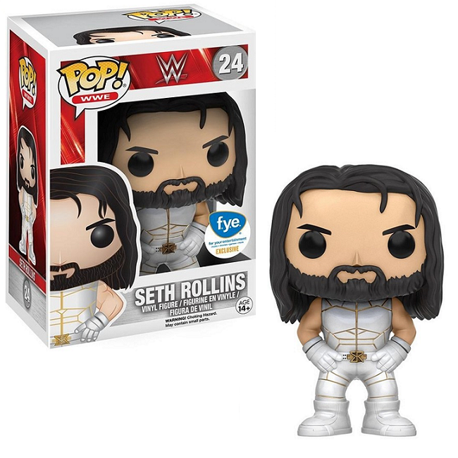  Seth Rollins #24 - Wrestling Funko Pop! WWE [White Outfit FYE Exclusive] 