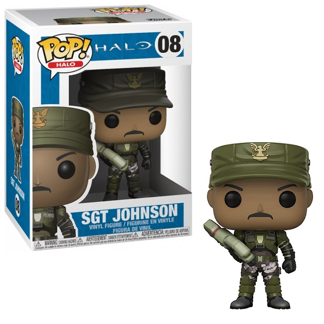  Sgt Johnson #08 - Halo Funko Pop! Halo 