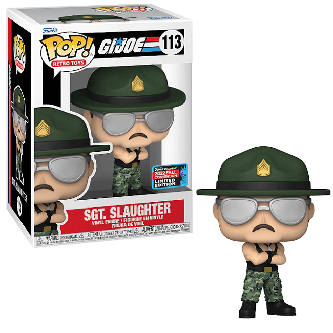  Sgt Slaughter #113 - GI Joe Funko Pop! Retro Toys [2022 Fall Convention Limited Edition] 