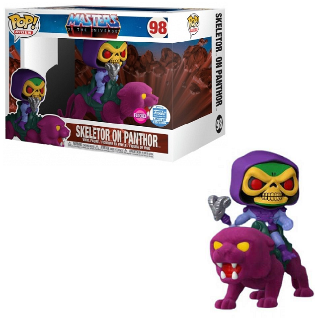  Skeletor on Panthor #98 - Masters Of Universe Funko Pop! Rides [Flocked Funko Limited Edition] 