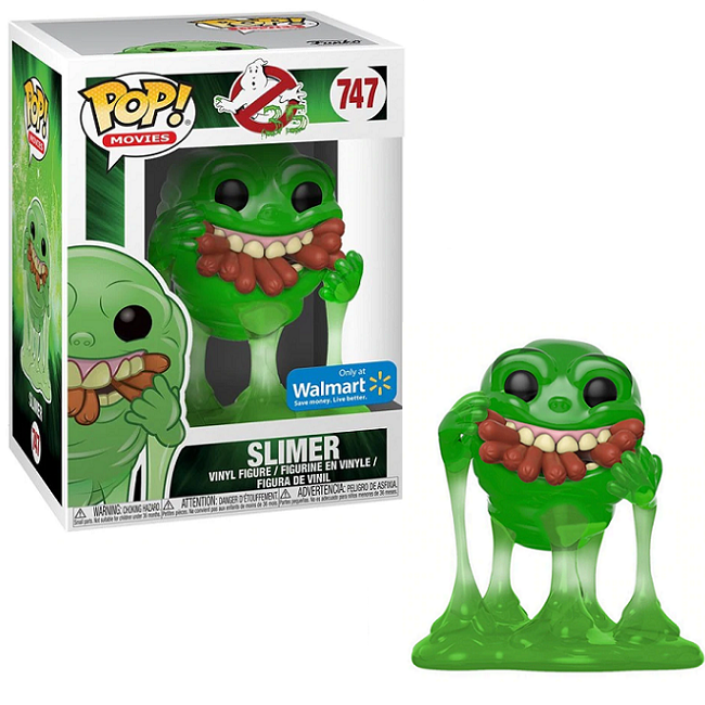  Slimer #747 - Ghostbusters Funko Pop! Movies [Translucent Walmart Exclusive) 