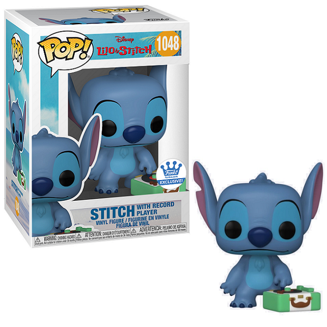  Stitch with Record Player #1048 – Lilo & Stitch Funko Pop! [Funko Exclusive] 