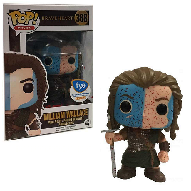  William Wallace #368 - Braveheart Funko Pop! Movies [Bloody FYE Exclusive] 