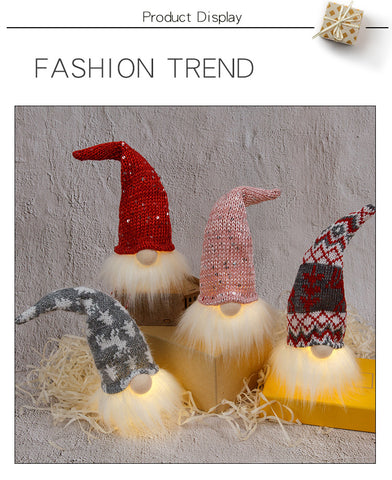 LED Hanging Christmas Gnomes Decorations With Light