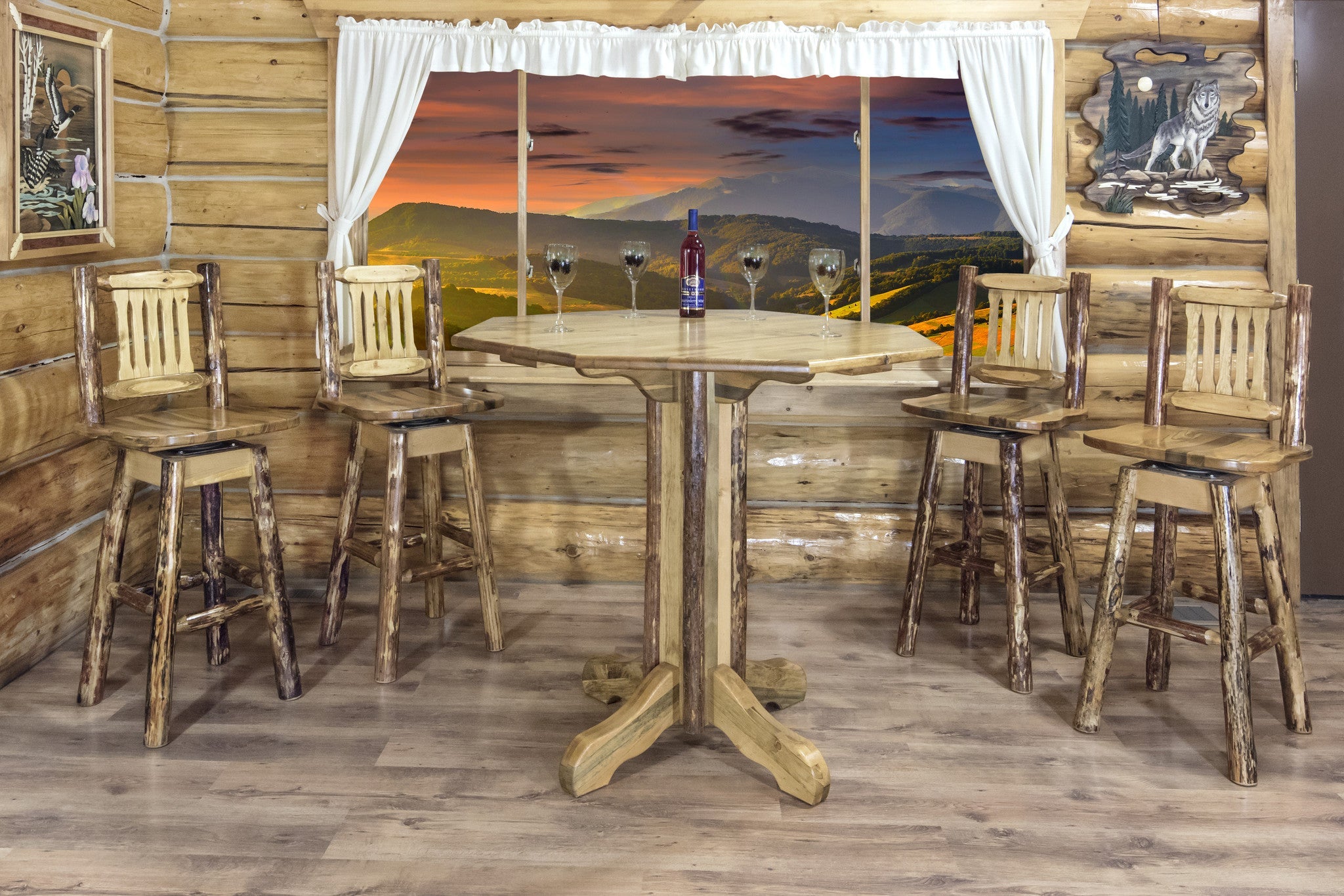 Montana Woodworks Glacier Country Collection Pub Table