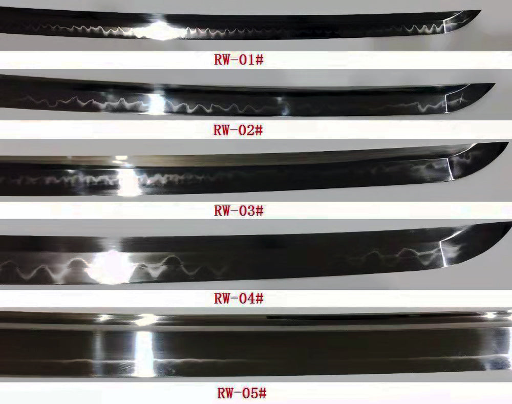 Only T10 steel Maru structure blades can choose Hamon