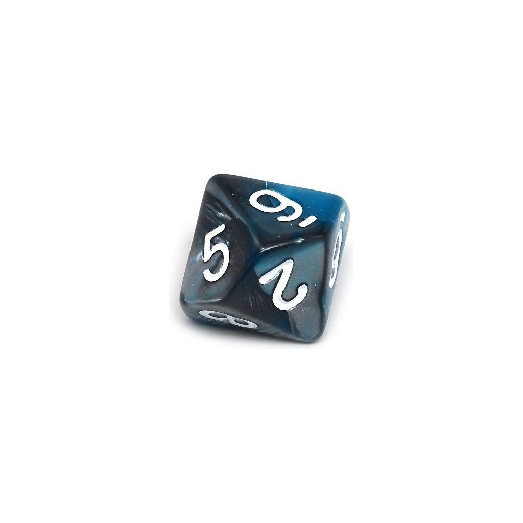 D10 Pack - Ten Count Pack of Teal and Grey Granite 10 Sided Dice