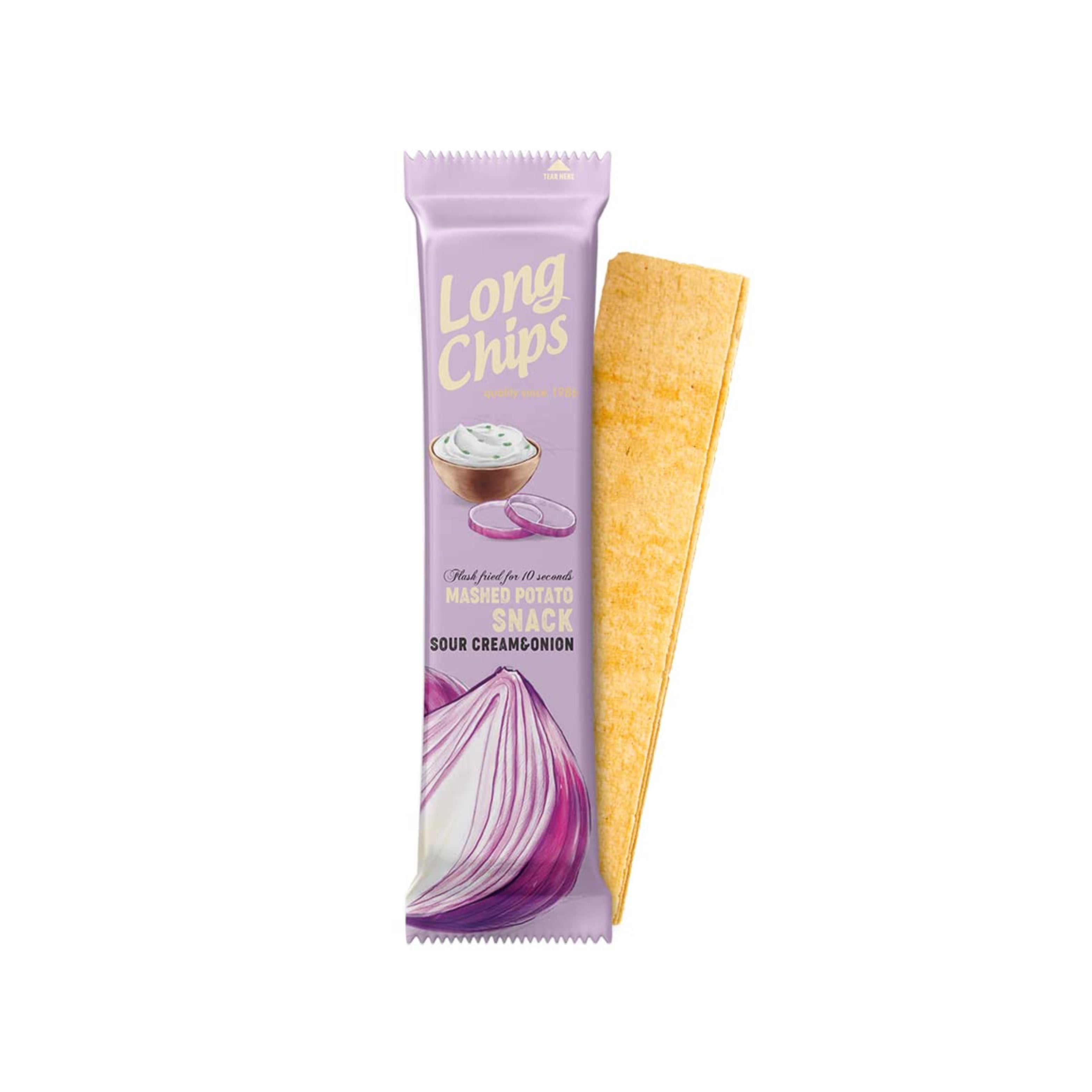Long Chips Potato Sour Cream & Onion (Latvia)