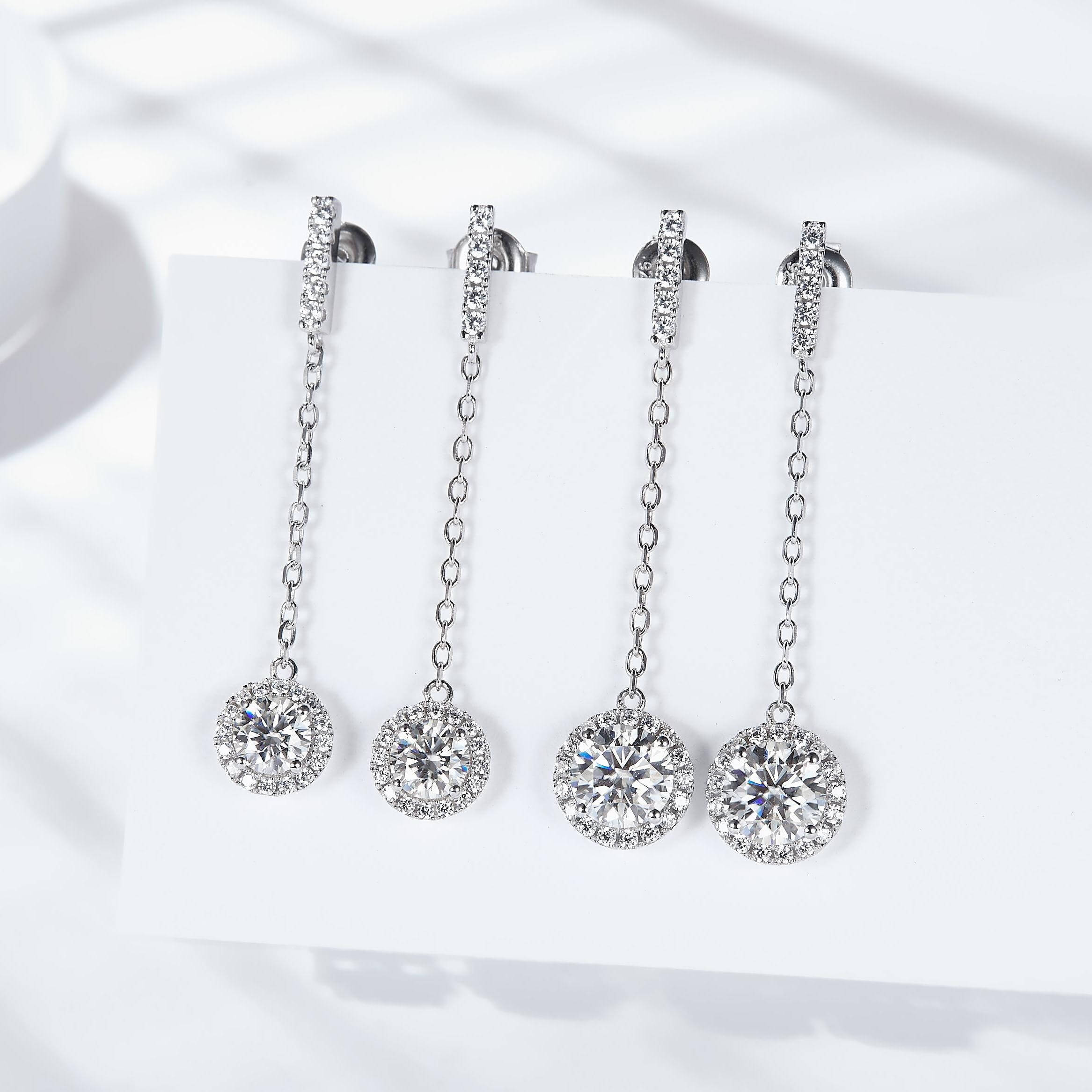 Aurora Glow Moissanite Earrings