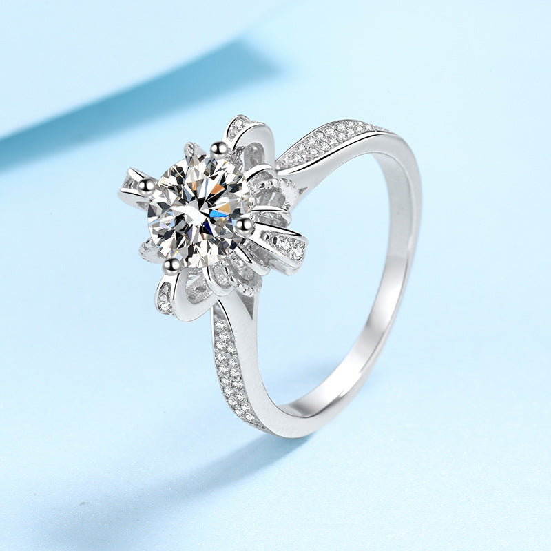 Elegant Splendor Moissanite rings