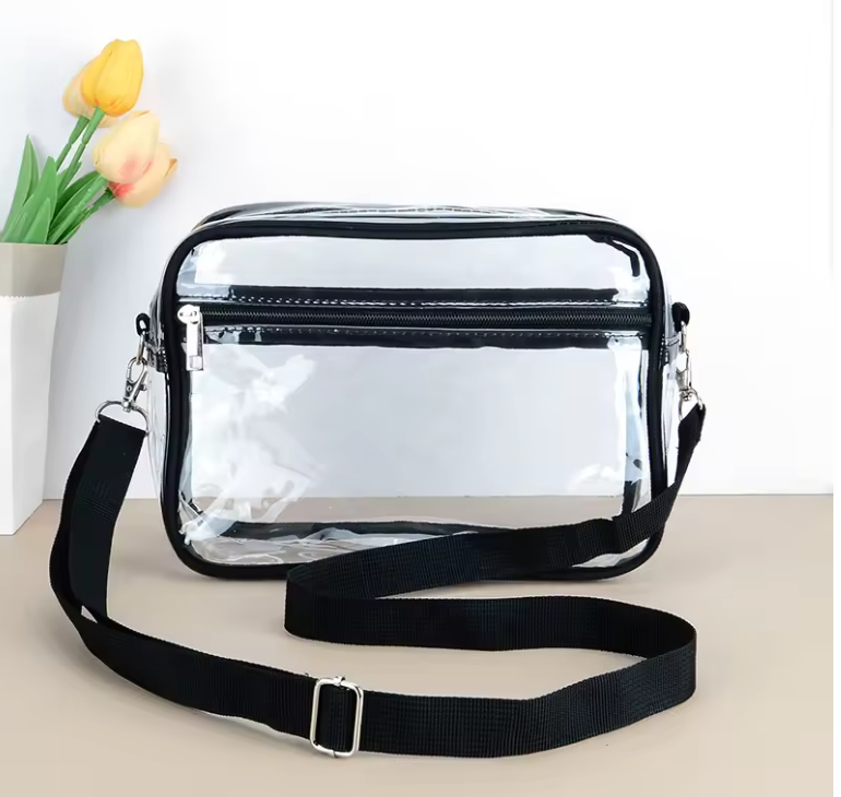 Clear PVC Crossbody Bags For Women, Waterproof Vacation Trav ...