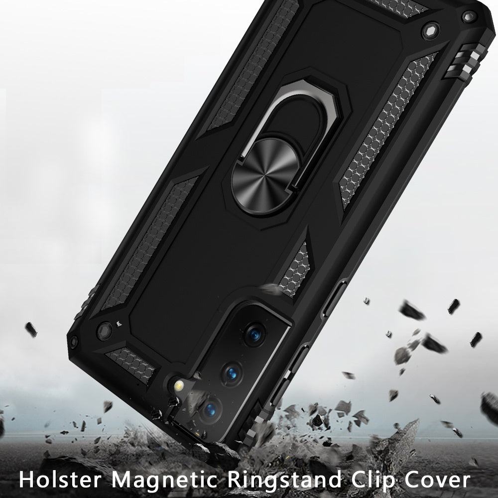 Case Belt Clip, Armor Kickstand Cover Swivel Metal Ring Holster - NWZ66