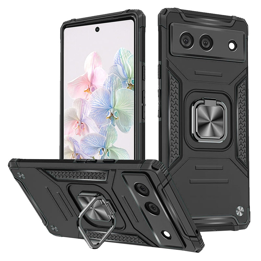 Hybrid Case Cover, Armor Shockproof Kickstand Metal Ring - NWY39