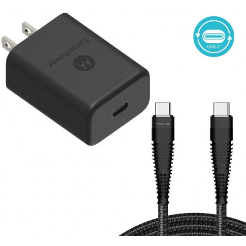 27W Fast Home Charger, Adapter Power USB-C 6ft TYPE-C Cable TurboPower PD - NWE23