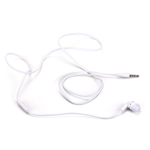 Mono Headset, Hands-free Single Headphone 3.5mm Wired Earbud Earphone w Mic - NWF70