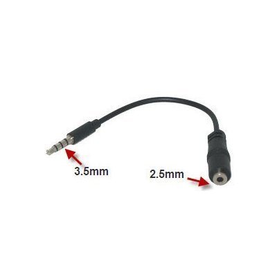 Headphone Adapter, Earbud Converter Jack Earphone 2.5mm to 3.5mm - NWS06