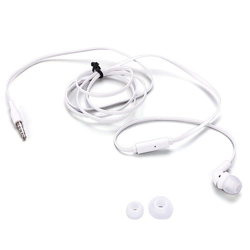 Mono Headset, Hands-free Single Headphone 3.5mm Wired Earbud Earphone w Mic - NWF70