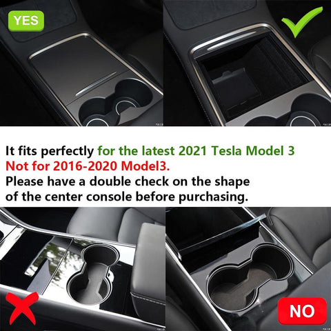 Center Console Organizer Tray for Latest 2021 Tesla Model 3/Y Accessories