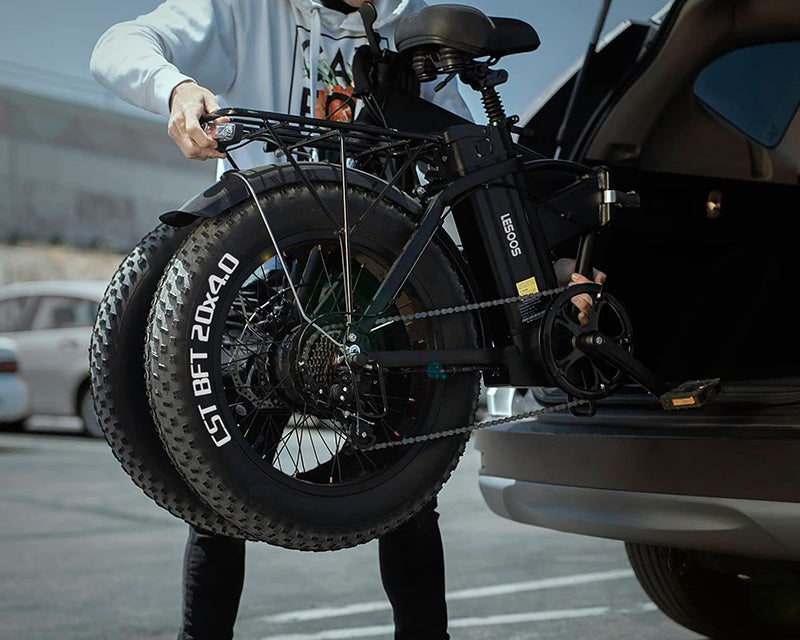 Lesoos FatSky Folding Fat Tire Electric Bike - Lesoos FatSky