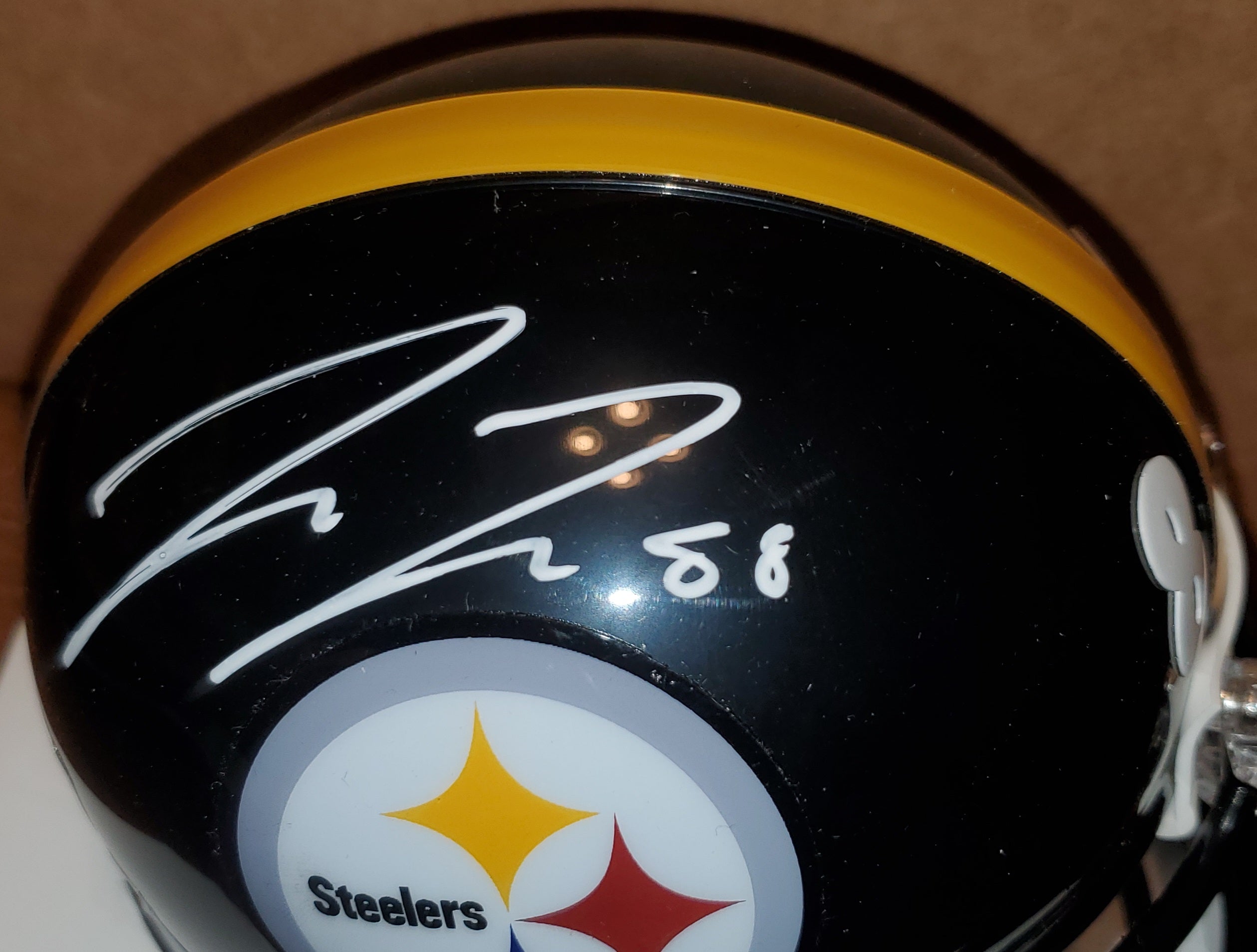 Pittsburgh Steelers Pat Freiermuth Autographed Mini Helmet (BAS)