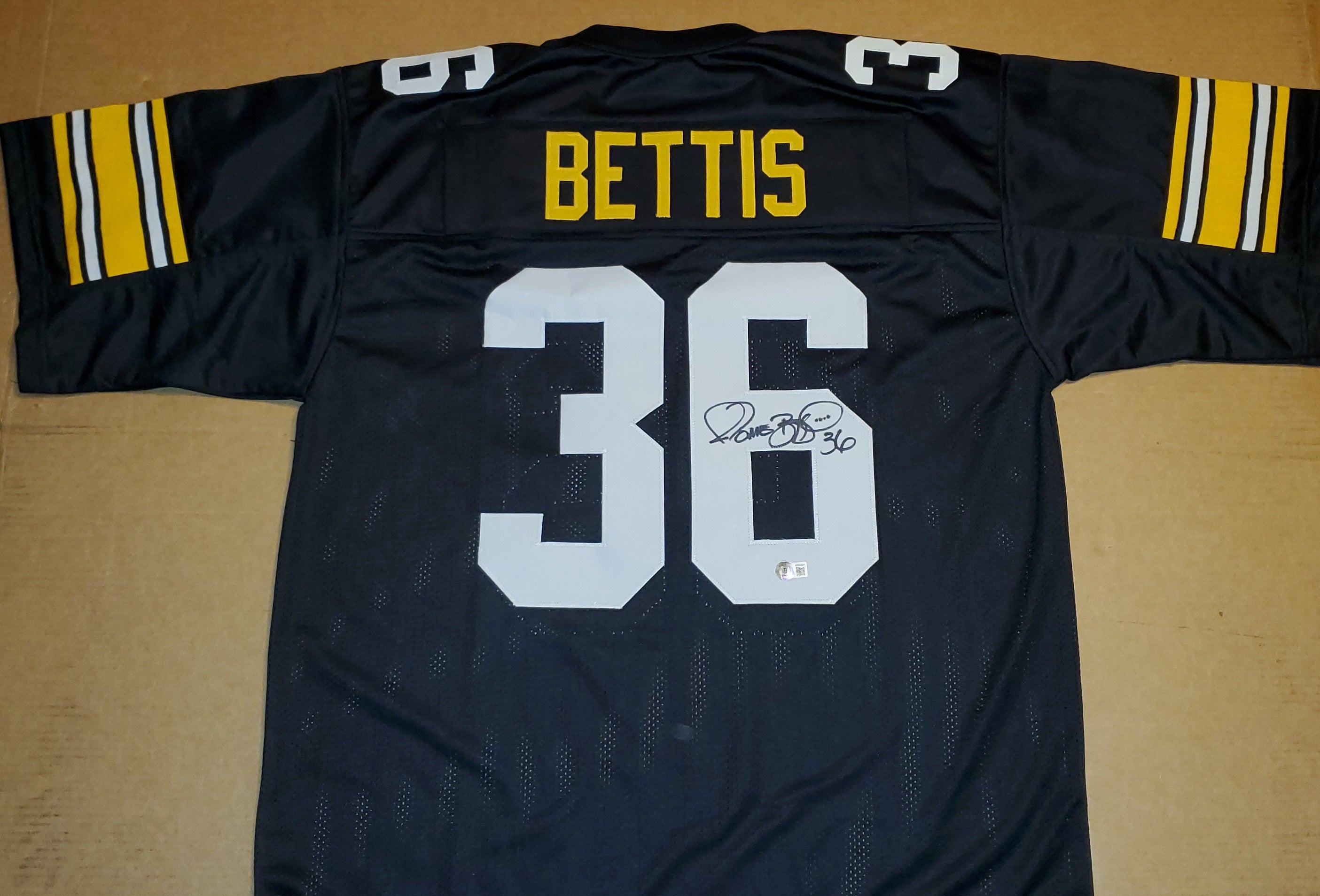 Jerome Bettis Autographed Custom Jersey (BAS)