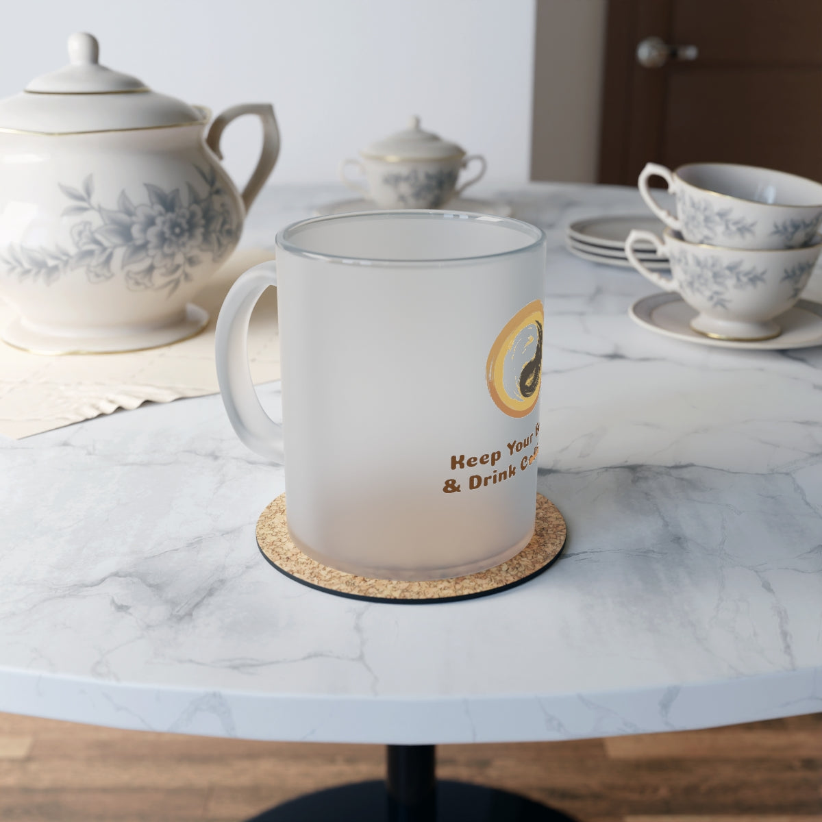 Keep your balance and drink tea - tea cups - gifts for tea lovers