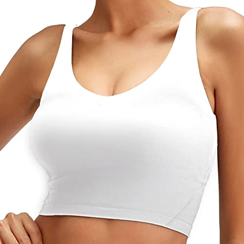 Yoga and Sports Bra - Padded Yoga Top - Cropped Tank Yoga Running Workout Tank Tops