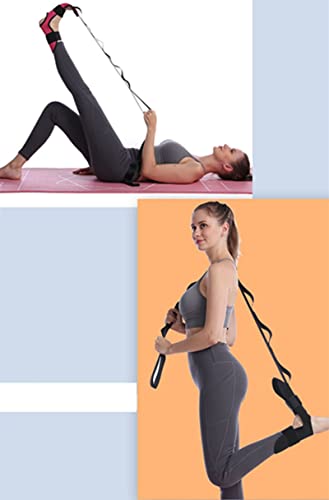 Yoga Foot & Leg Stretch Strap,Foot and Calf Stretcher Belt with Loops