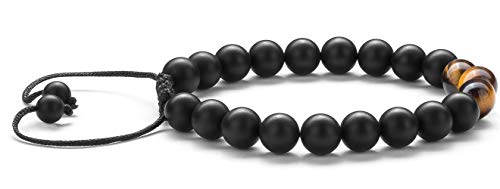 Meditation Gift - Harmony Men and Women Tiger Eye Stone Beads Bracelet Braided Rope Natural Stone Yoga gifts Bracelet Bangle - New Model