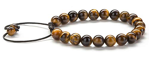 Meditation Gift - Harmony Men and Women Tiger Eye Stone Beads Bracelet Braided Rope Natural Stone Yoga gifts Bracelet Bangle - New Model