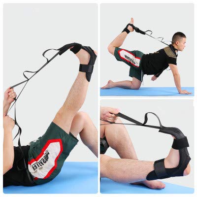 Yoga Foot & Leg Stretch Strap,Foot and Calf Stretcher Belt with Loops